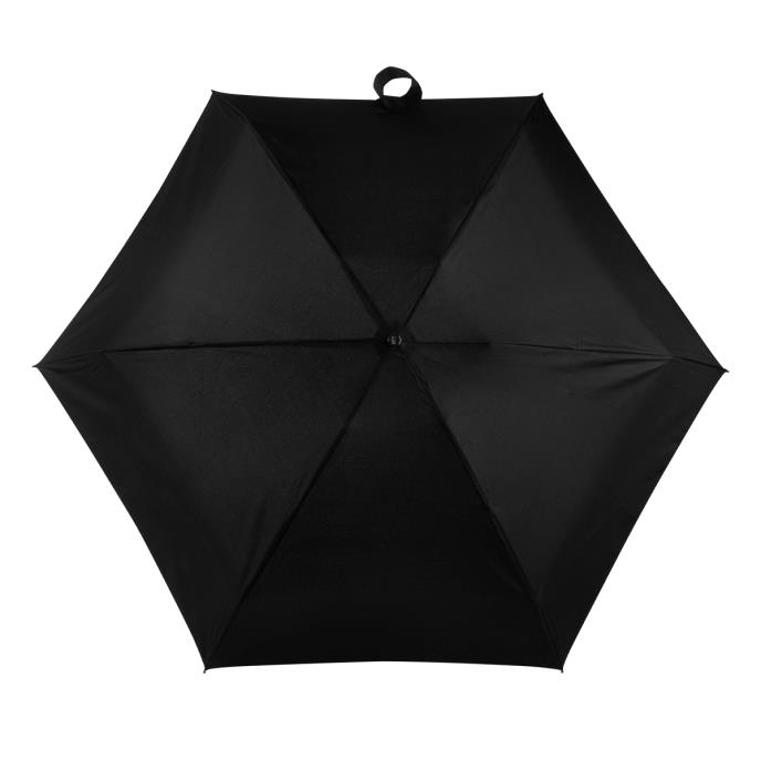 totes X-TRA STRONG Mini ECO-BRELLA® Plain Black Umbrella (5 Section) Extra Image 2